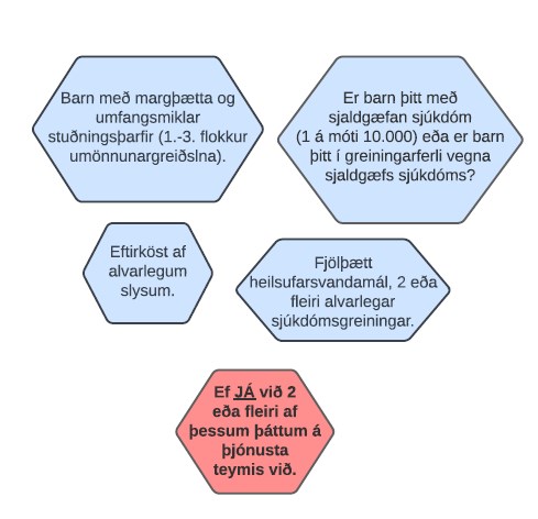 Ferli þjónustu við langveik börn með sjaldgæfa sjúkdóma