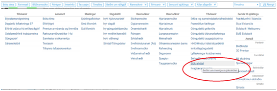 Sótt er um í gegnum sögukerfið
