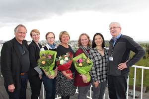 Doktorsleiðbeinendur, doktorsnemi og fulltrúar stjórnar styrktarsjóðs St. Jósefsspítala - maí 2017